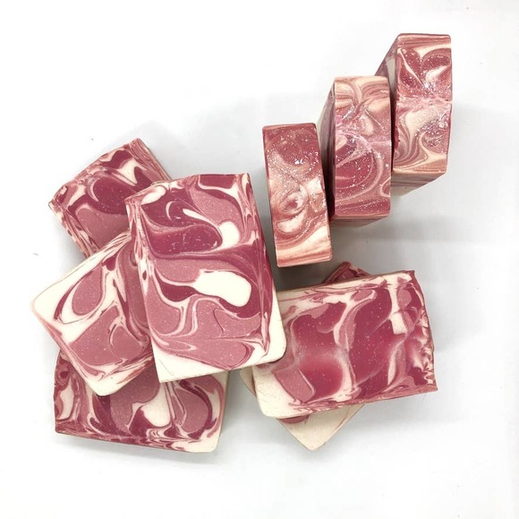 Cranberry Swirl Handmade Artesan Soap - Picture 2 of 5